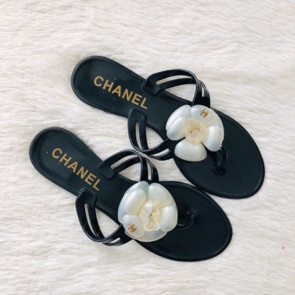 CHANEL Shoes - Chanel Camelia Jelly Sandal